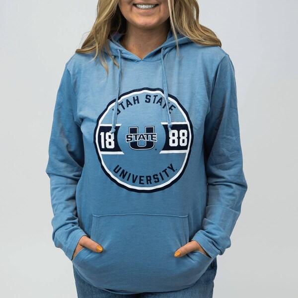 utah state university hooded tee